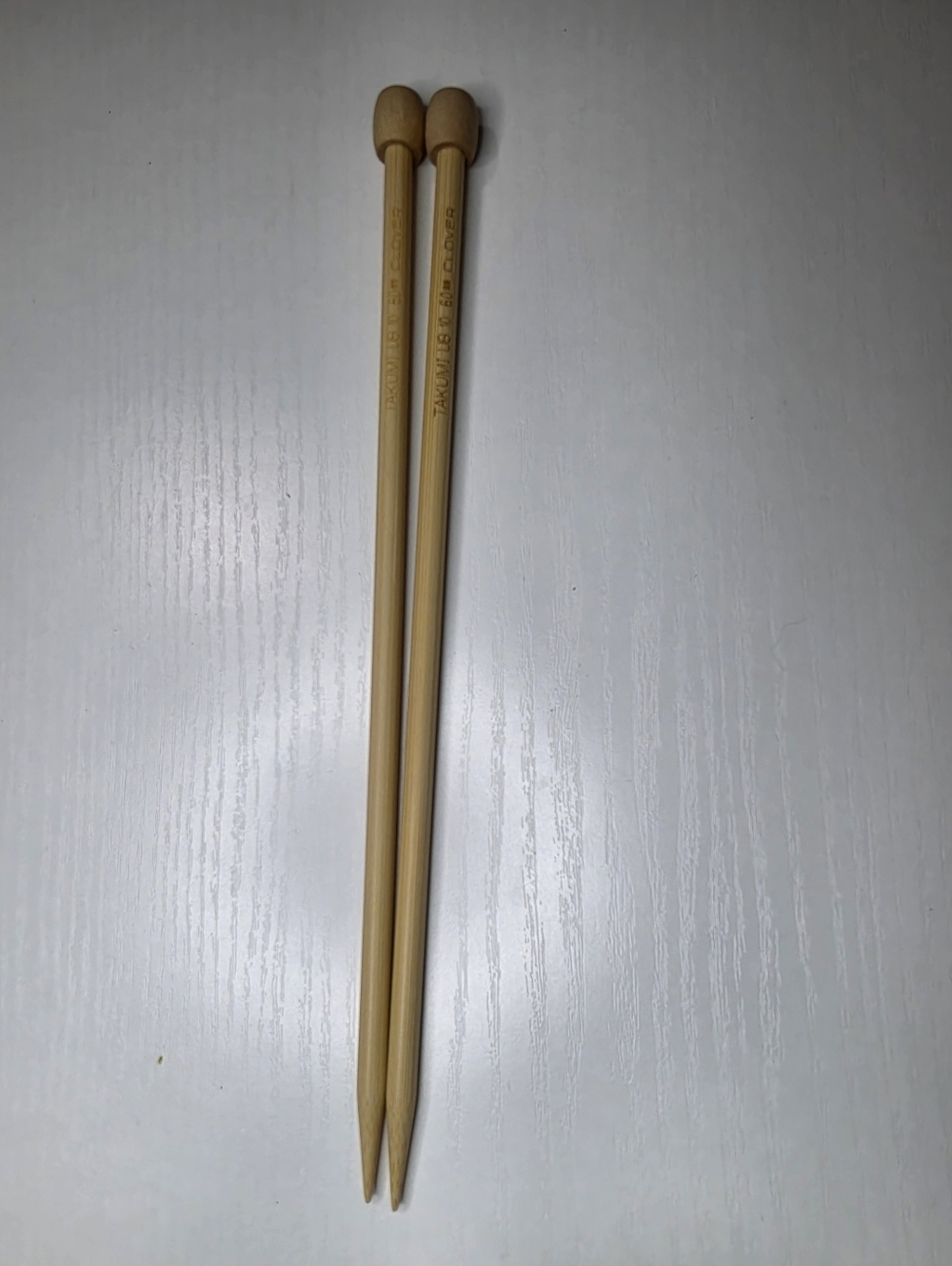 Love Bamboo Knitting Needles - Natural Beige Pair - Picture 2 of 2